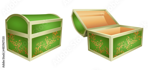 Green little box: open and closed