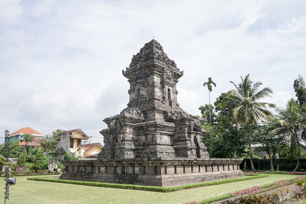 Candi Singosari Temple Memorial. Ancient ruin in Malang, East Java, Indonesia.