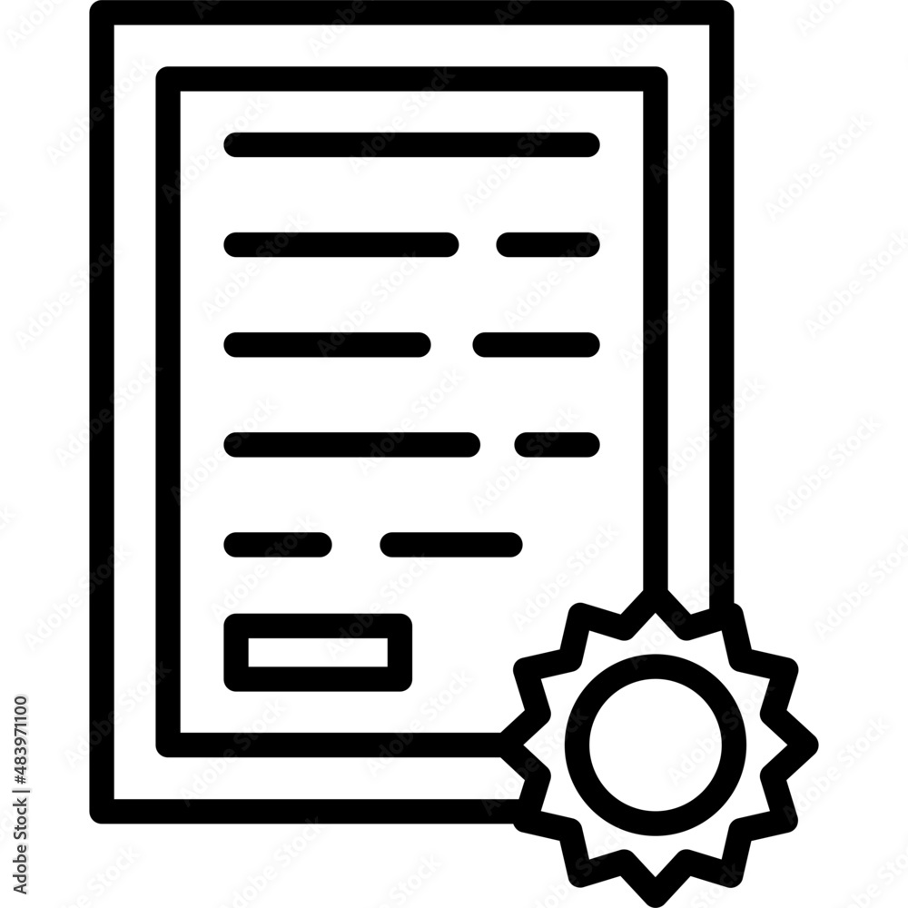 Certificate Icon Certificate Icon