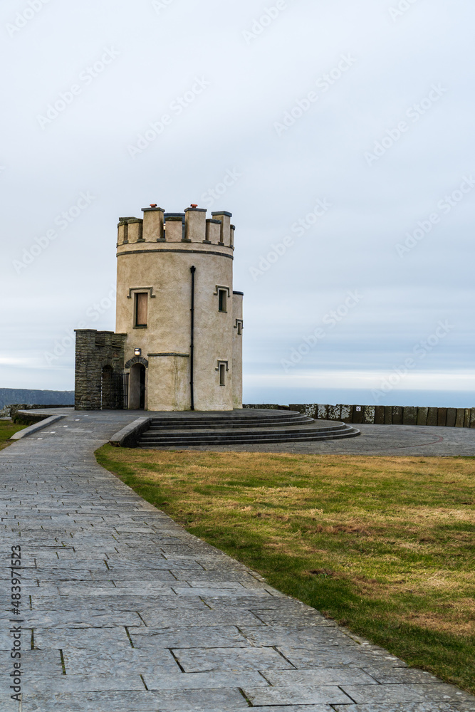 O'Brien's Tower at the Cliffs of Moher in County Clare, Ireland