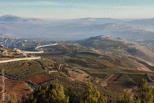 Early morning in the northern region of Israel  photo