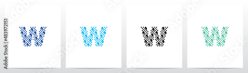 Water Drop Forming Letter Logo Design W