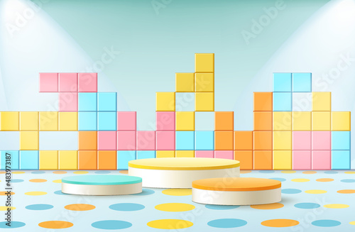 Background for kid products in images