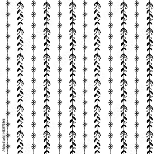 Hand Drawn ethnic abstract seamless pattern, bohemian vector background.
