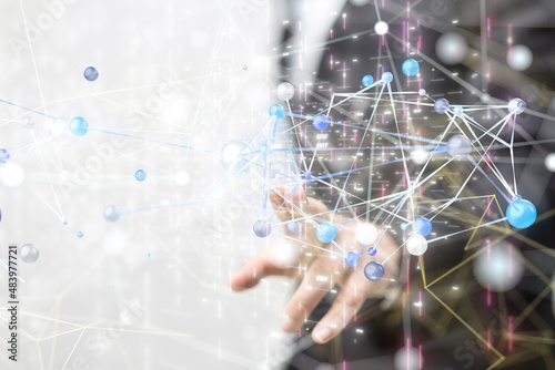 conference Digital Network and data concept 3d