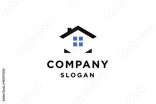 House  Home logo design for real estate logo design vector illustration.