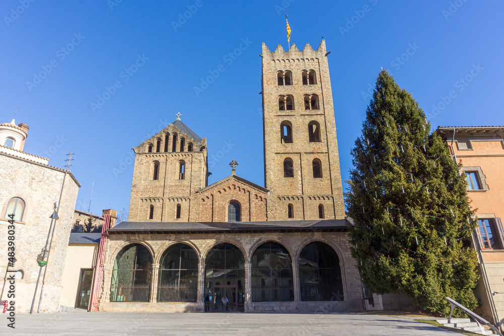 Santa Maria de Ripoll Monastery, a benedictine cathedral in Ripoll town