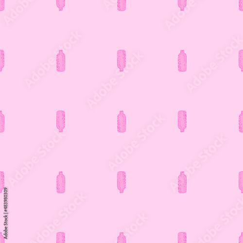 Cosmetic bottle seamless pattern. Background for spa.