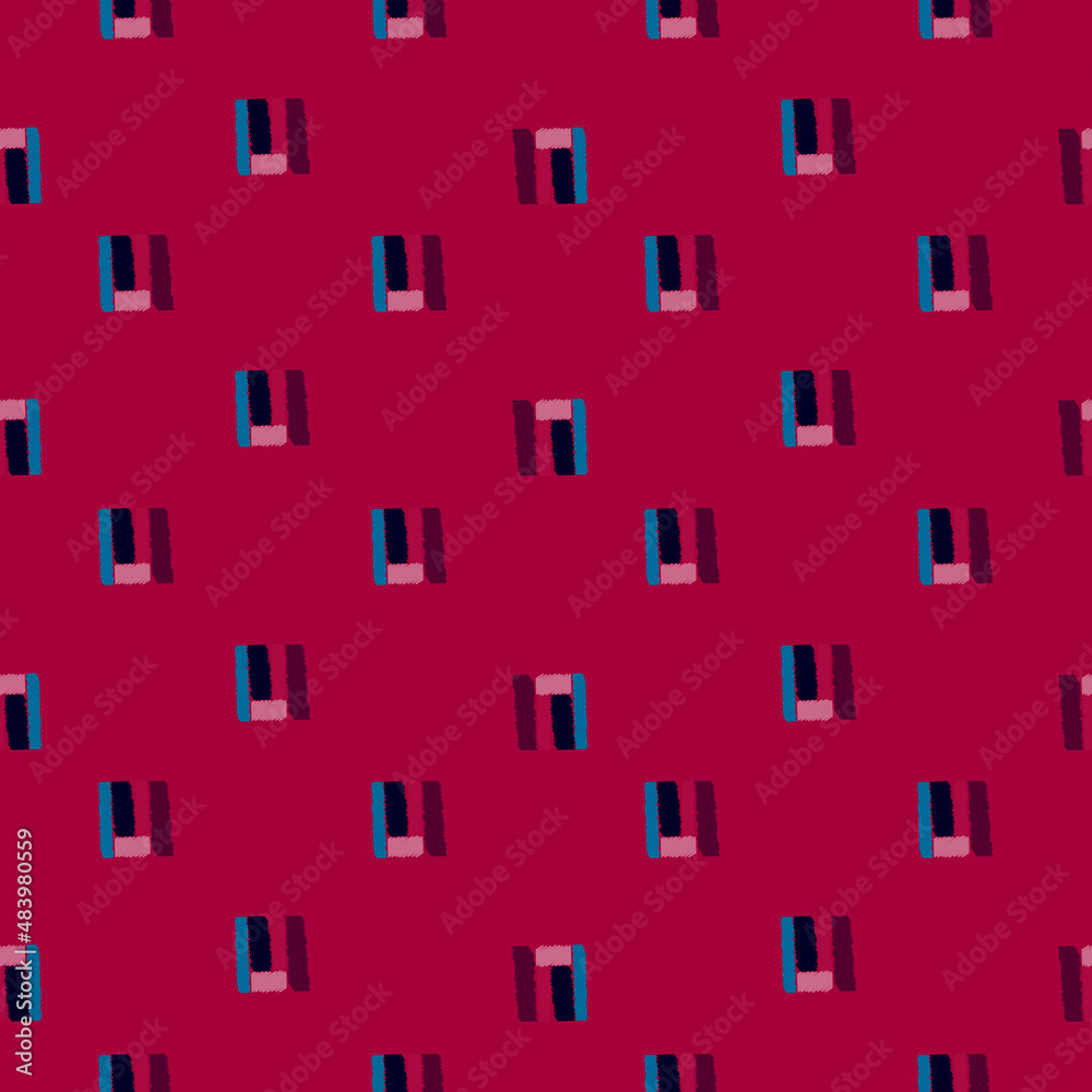 Naklejka premium Ethnos seamless pattern. Native ornament carpet background.