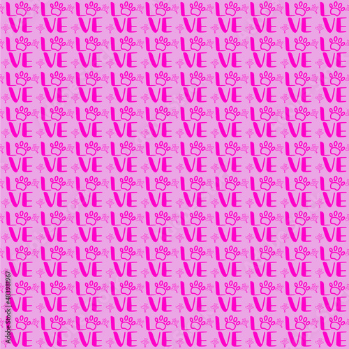 Lovely Pink Abstract Valentine Digital Background, Love Hearts Pattern Vector Design.