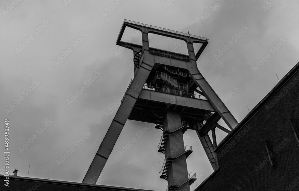 Förderturm Bergbau Förderturm Bergbau