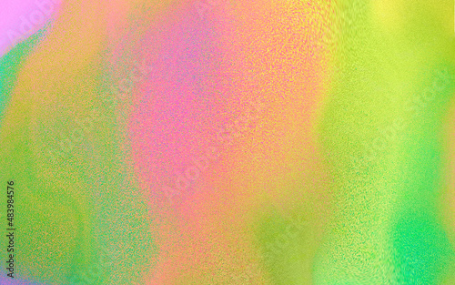 Multicolored gradient abstract digital art with grainy texture.