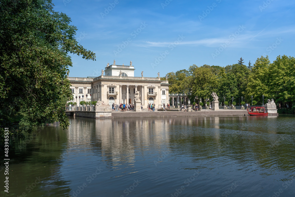 Lazienki Palace on the Isle at Lazienki Park - Warsaw, Poland