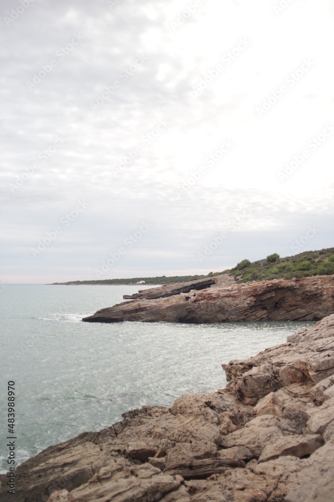 Cliffs and sea in Spain