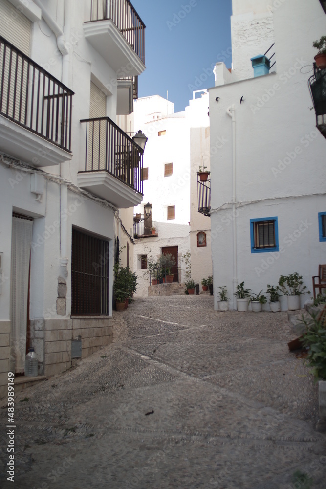 Small city by the sea, Spain, streets