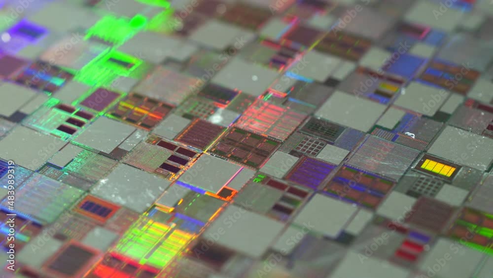 Silicon wafer for manufacturing semiconductor of integrated circuit.