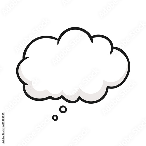 Comic book speech empty cloud bubble. Sleeping concept. Sleep comic bubble zzz. Vector stock.