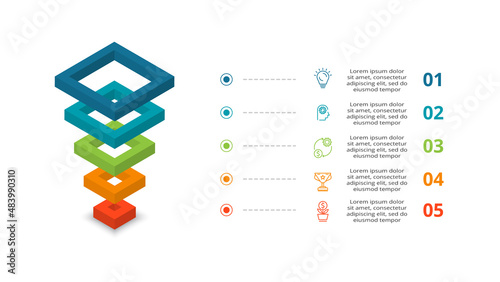 Vector pyramid up arrows infographic, diagram chart, triangle graph presentation. Business timeline concept with 5 parts