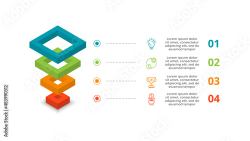 Vector pyramid up arrows infographic, diagram chart, triangle graph presentation. Business timeline concept with 4 parts