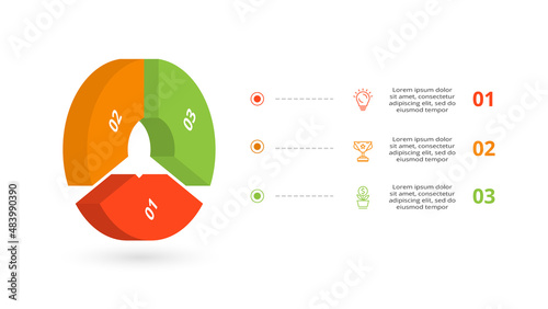 Vector pyramid up arrows infographic, diagram chart, triangle graph presentation. Business timeline concept with 3 parts