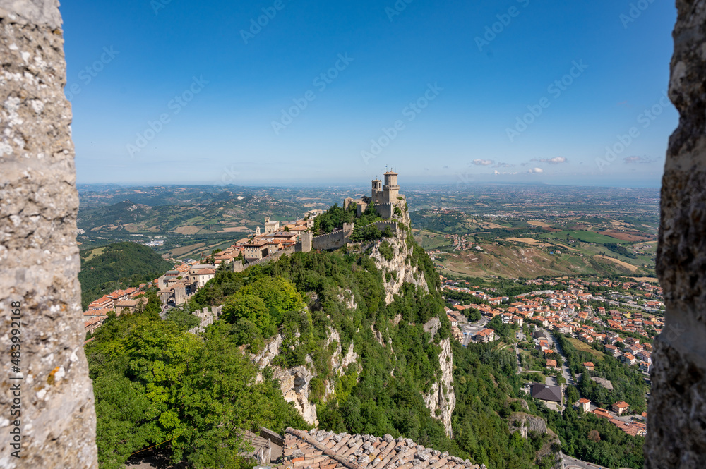 View of the fortress of Guaita on Mount Titano - Mount Titano, San Marino
