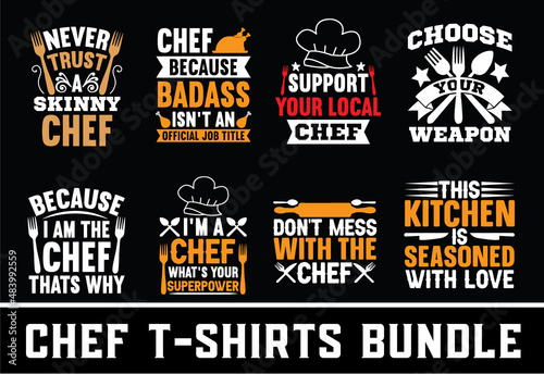 chef t-shirt bundle vector file