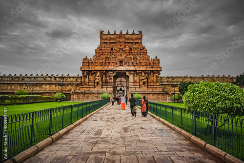 Tanjore Big Temple or Brihadeshwara Temple was built by King Raja Raja Cholan in Thanjavur, Tamil Nadu. It is the very oldest & tallest temple in India. This temple listed in UNESCO's Heritage Sites photo