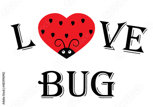 Vector Love Ladybug