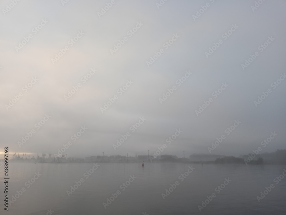 fog over the river