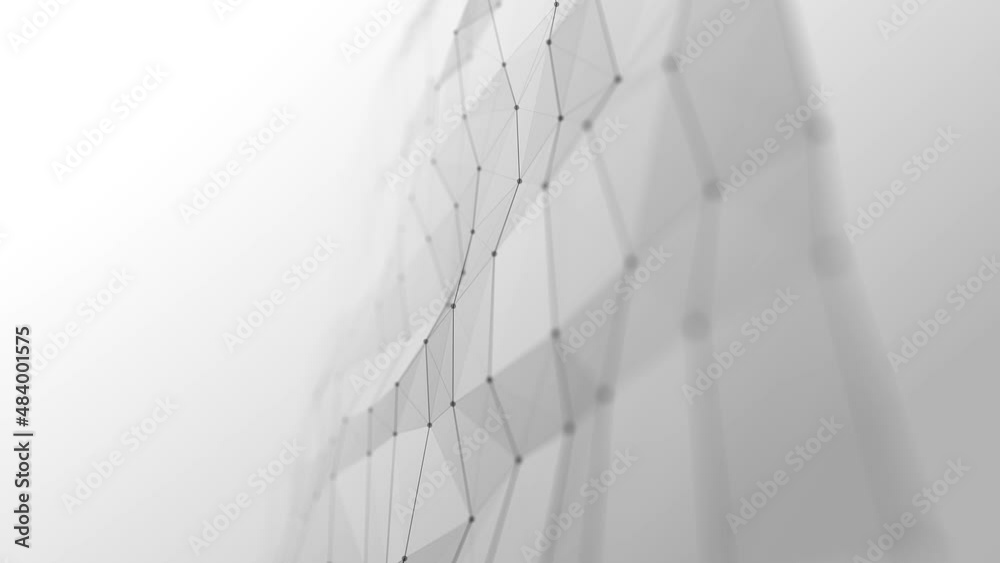 Abstract Plexus Digital Fx Technology Background Loop/ 4k animation of an abstract technology wallpaper background of moving plexus lines and dots for network digital data concept and communication wi