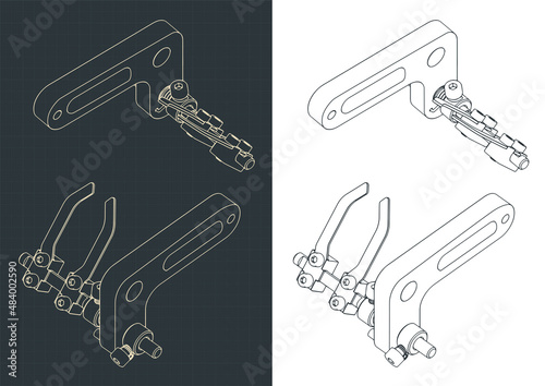 Archery arrow rests compound bow shelf isometric blueprints