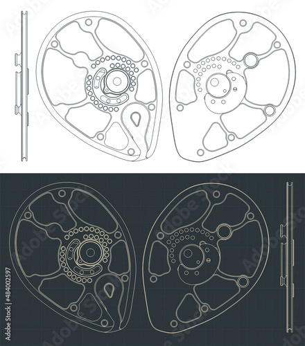 Compound bow cam blueprints