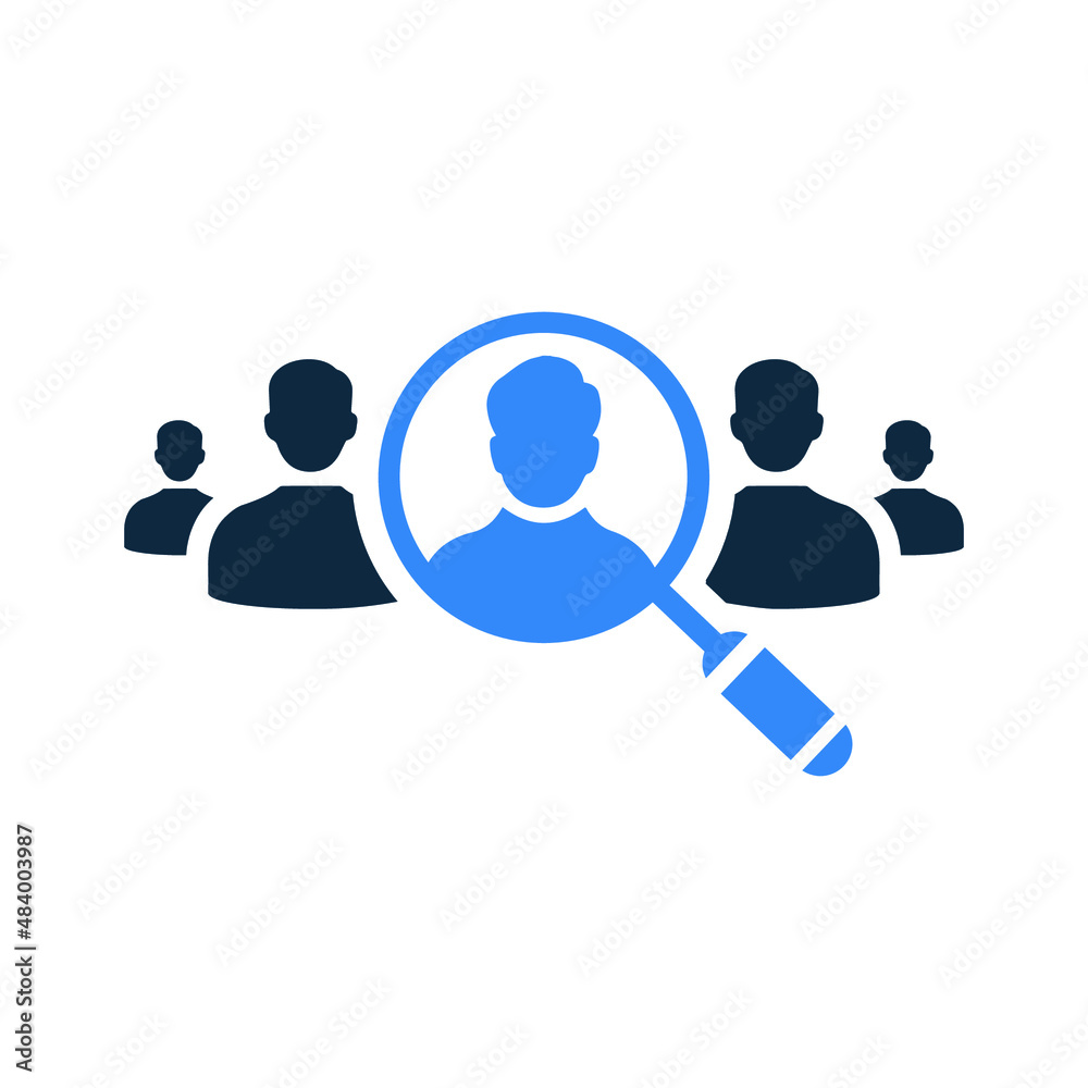 Examine, search icon. Simple flat design concept. Examine, search icon. Simple flat design concept.