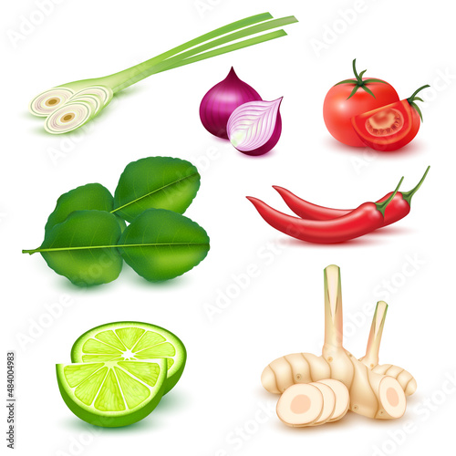 Tom yum ingredient spices