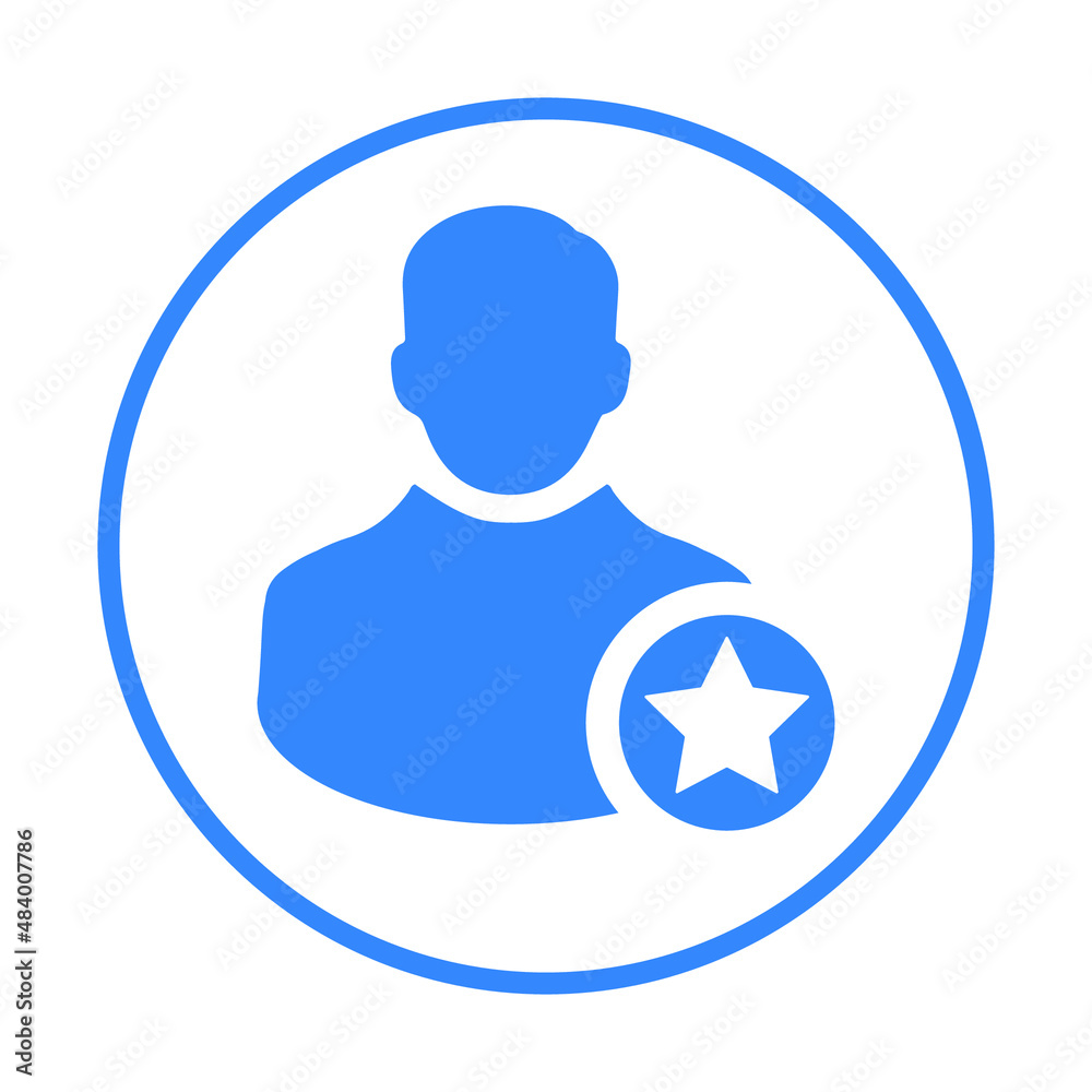 Profile, employee, rank, ranking icon. Blue vector sketch. Profile, employee, rank, ranking icon. Blue vector sketch.