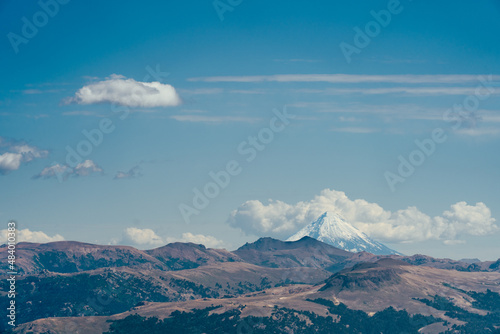 mountains and clouds