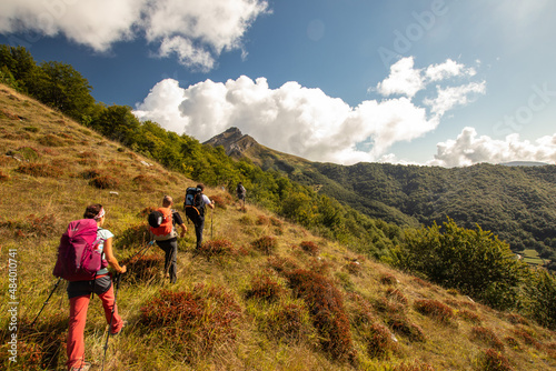 Hiking in the Picos de Europa, Spain photo