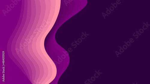 Abstract background of Papercut style smooth background. 