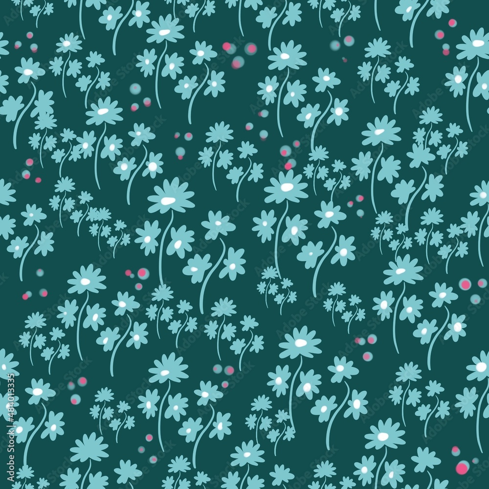 Fototapeta premium seamless floral pattern, flowers pattern 