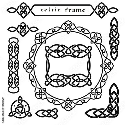 celtic symbols, frames and ornament