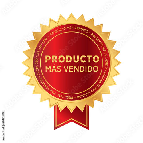 etiqueta producto más vendido
