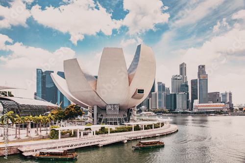 Photography SINGAPORE, SINGAPORE - MARCH 2019: Singapore Skyline