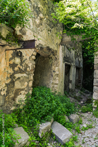 Fototapeta Naklejka Na Ścianę i Meble -  Ghost town of San Pietro Infine with his ruins, Caserta, Campania, Italy. The town was the site of The Battle of San Pietro in World War II