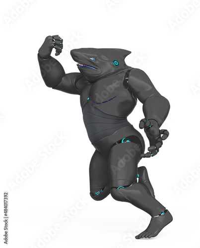 cyber shark is looking for truble photo