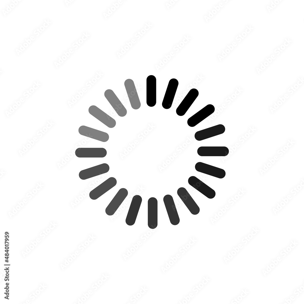 10eps vector illustration of a loading icon or symbol in simple flat ...
