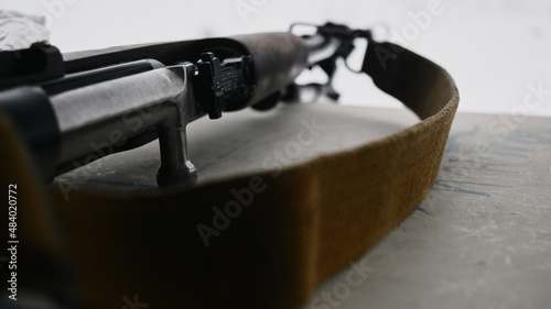 Rifle strap 7.62 mm, Soviet vintage rifle 