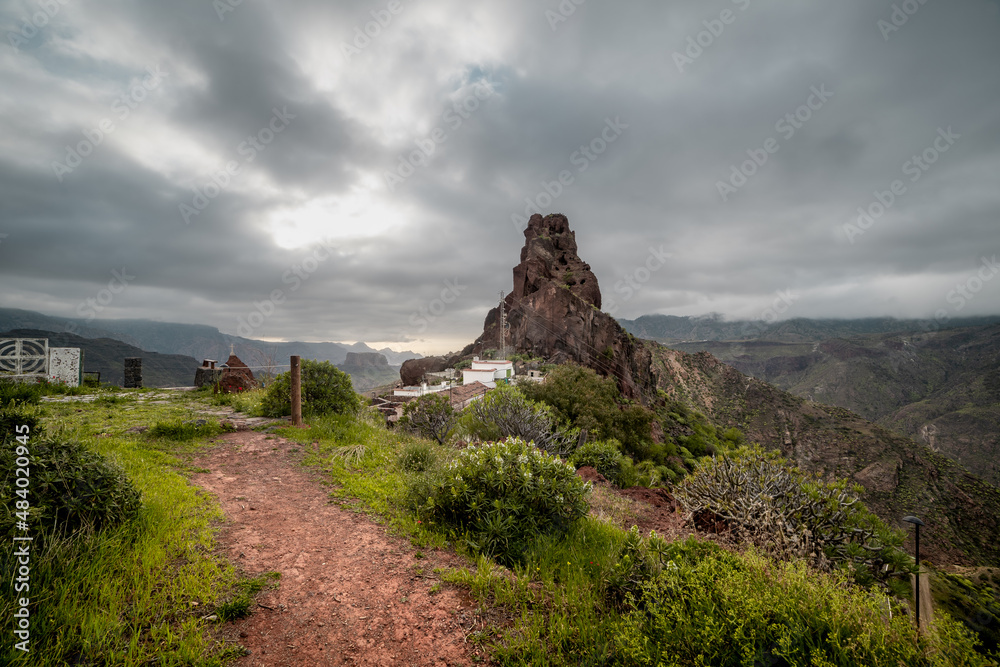 top of Gran Canaria landscape. Canary islands