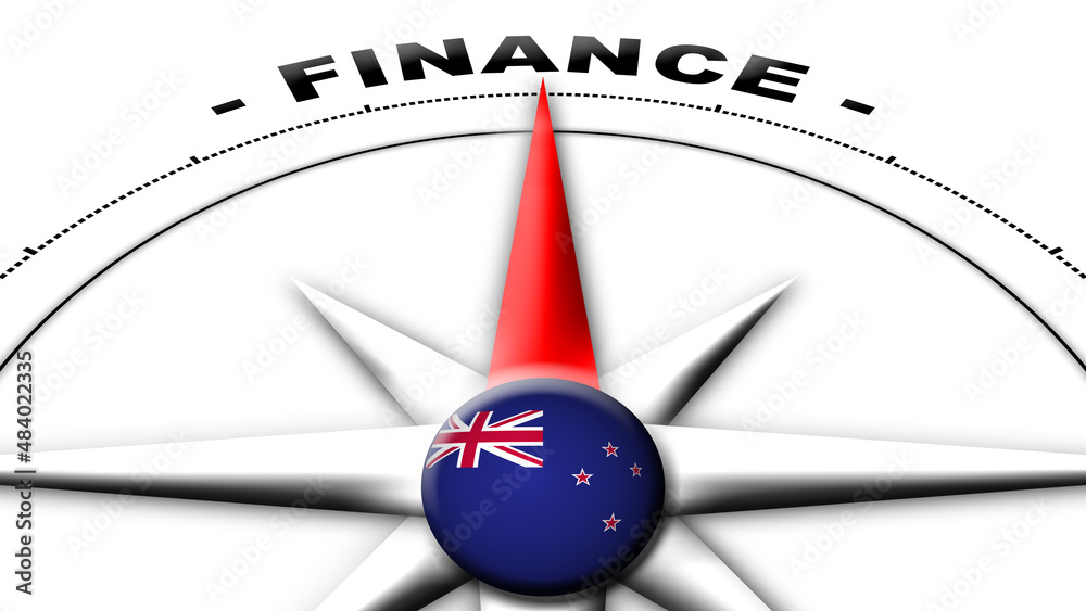 New Zealand Globe Sphere Flag and Compass Concept Finance Titles – 3D Illustration New Zealand Globe Sphere Flag and Compass Concept Finance Titles – 3D Illustration