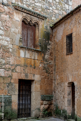 Streets and houses of the town of Ayllón Spain