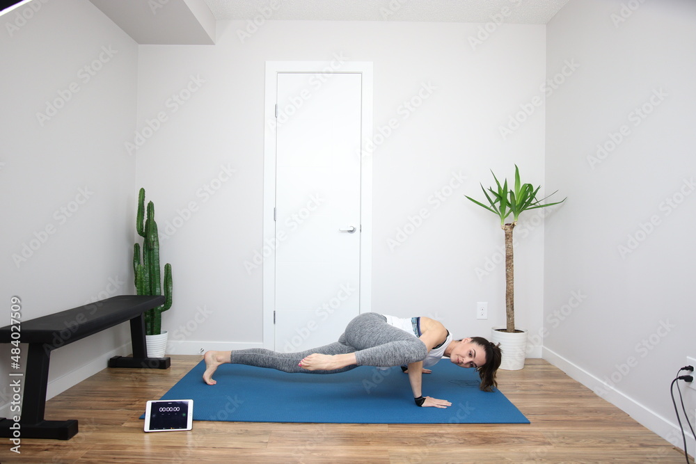 woman doing yoga exercise woman doing yoga exercise